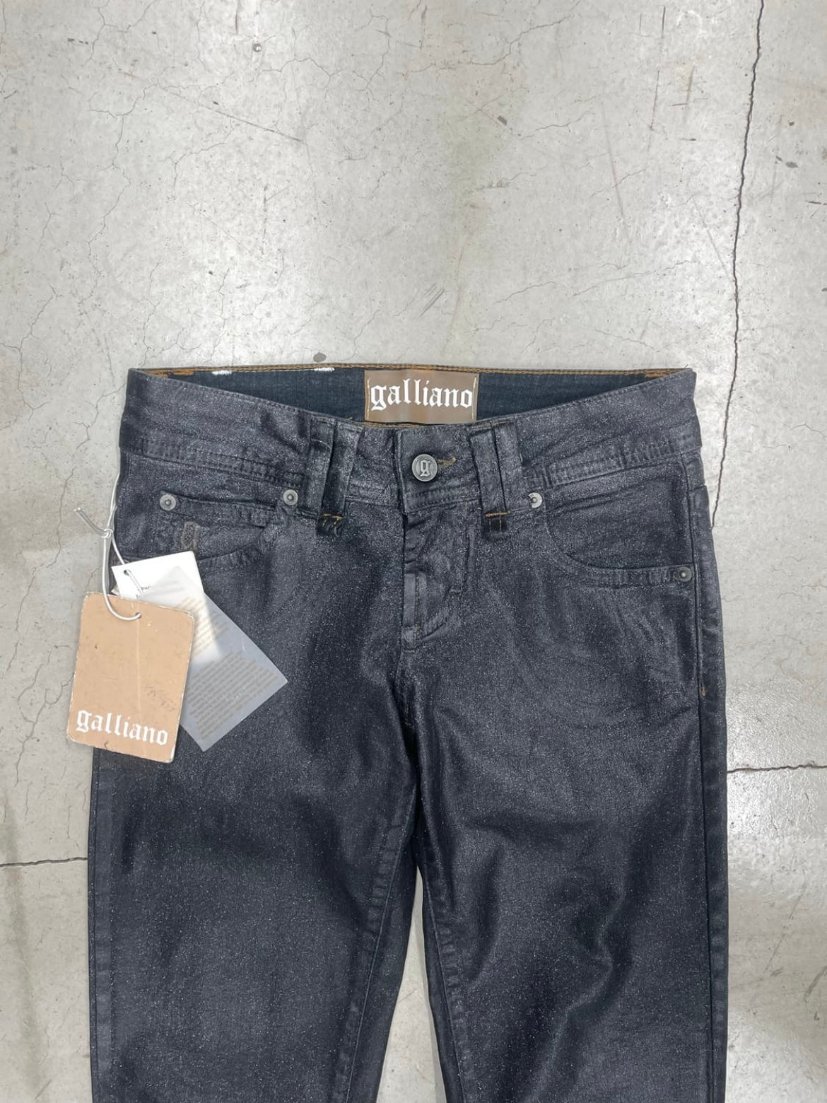 John Galliano Waxed Glitter Pant (25)