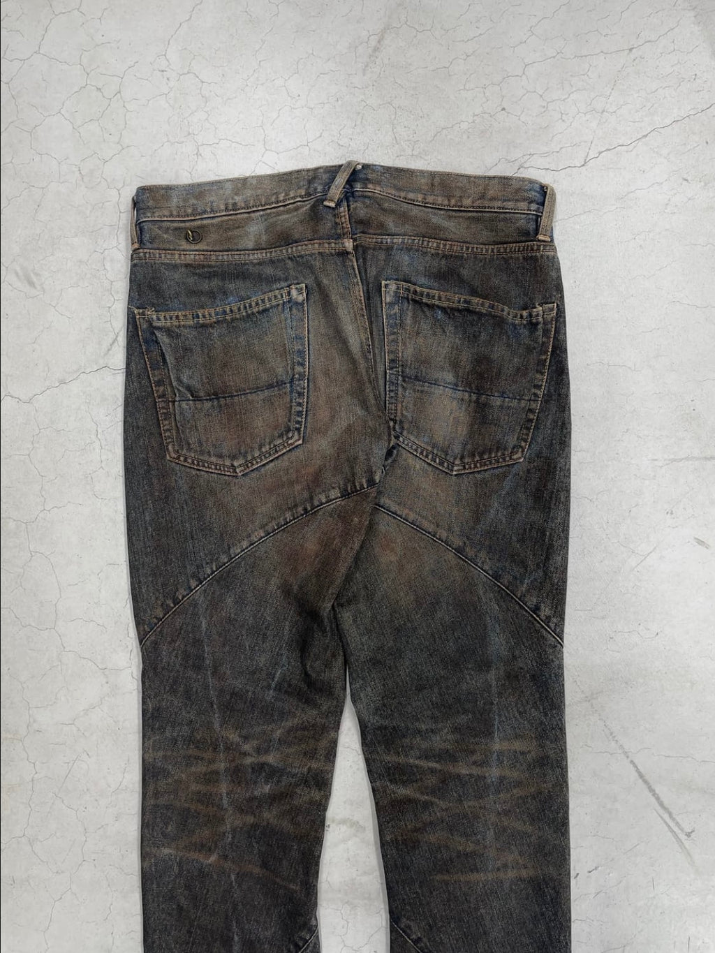 Siva SS07 Spiral Washed Denim Pants