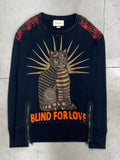 Gucci “BLIND FOR LOVE” Stud Sweatshirt (M)