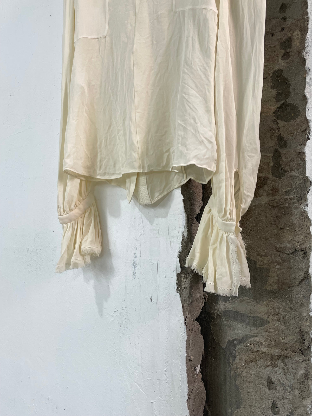 Balenciaga 2008 Ruffle Shirt By Nicolas Ghesquière