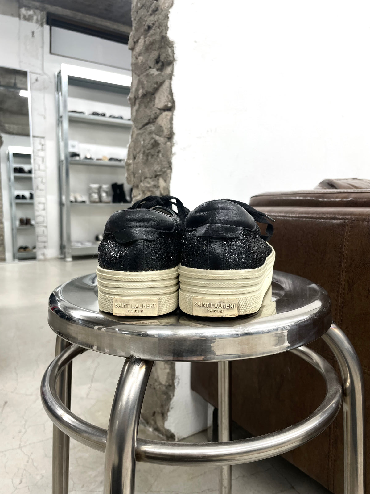 Saint Laurent Galatica Glitter shoes