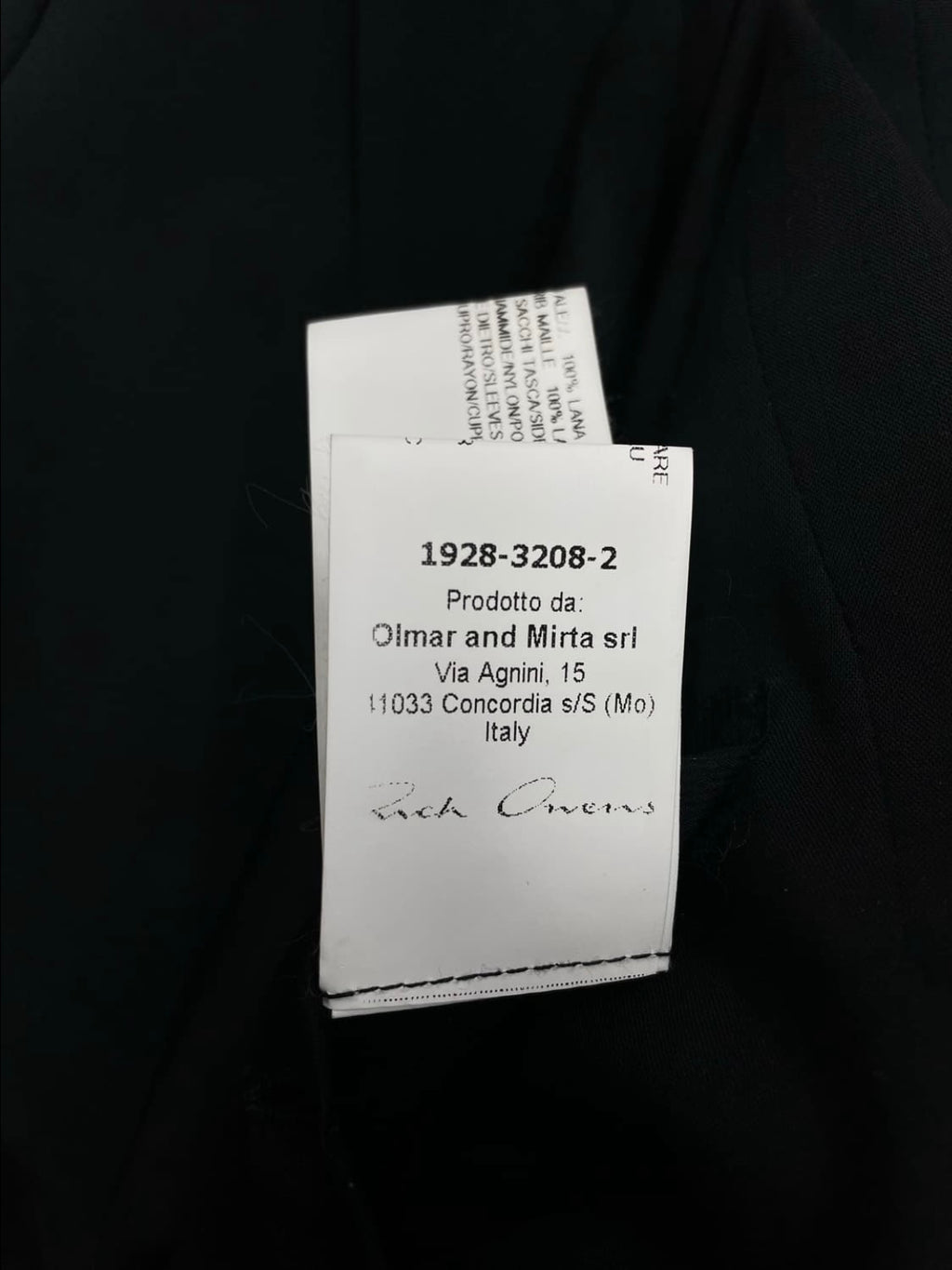 Rick Owens SS14 one-button blazer (L)