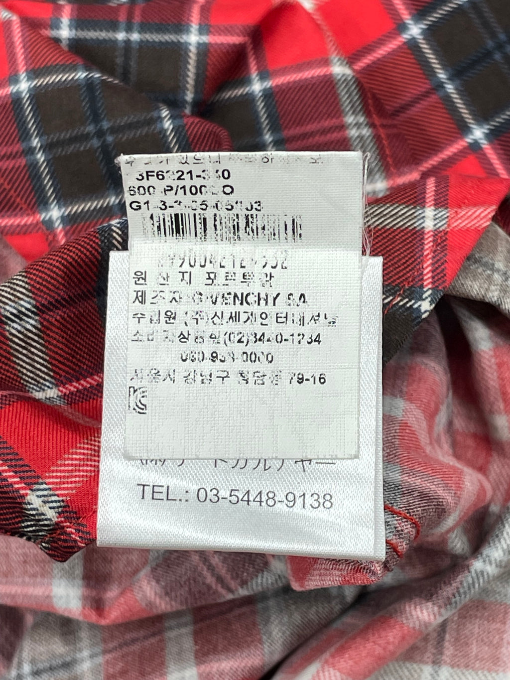 Givenchy Star Red Check shirt (40)