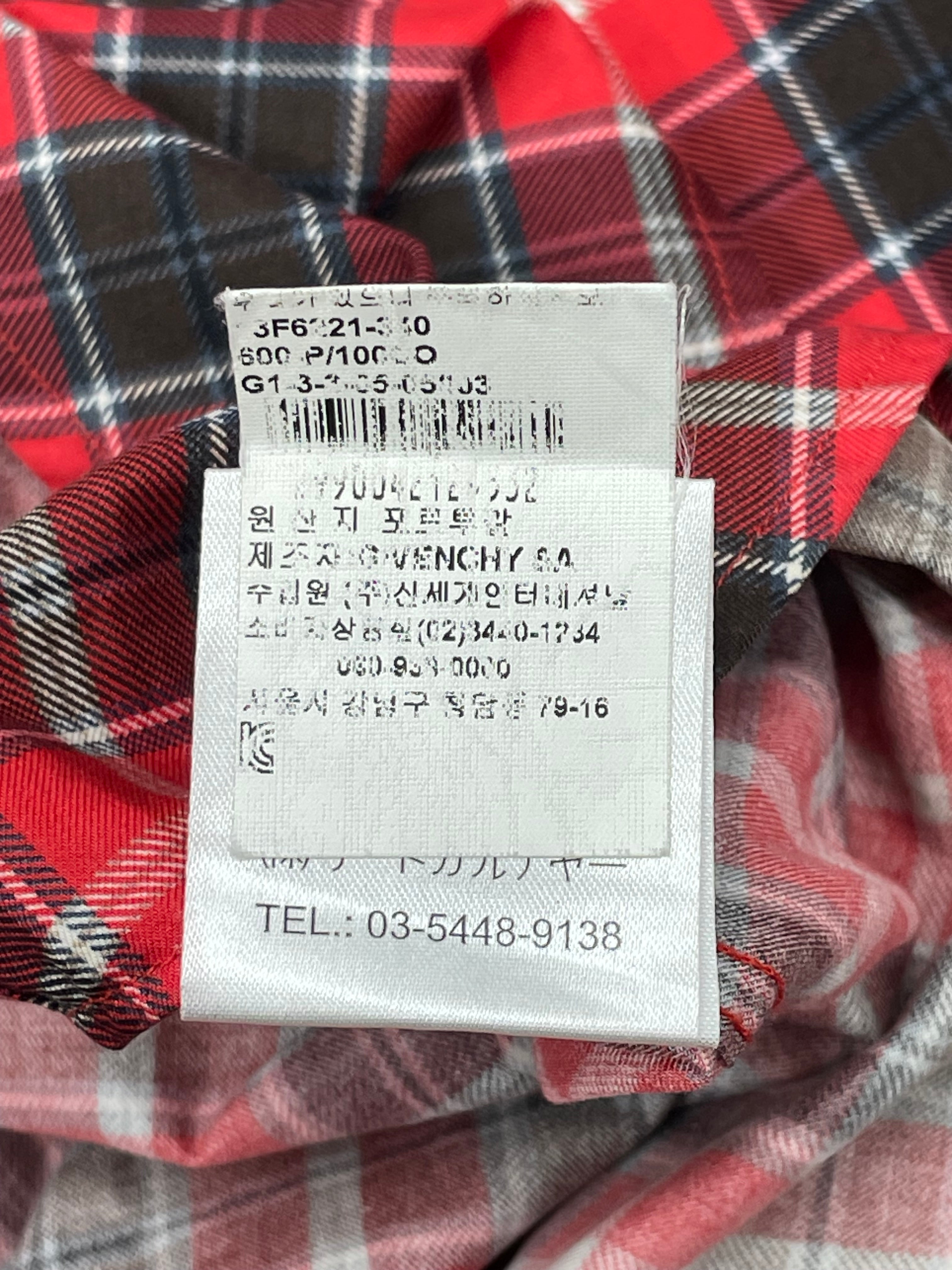Givenchy Star Red Check shirt (40)