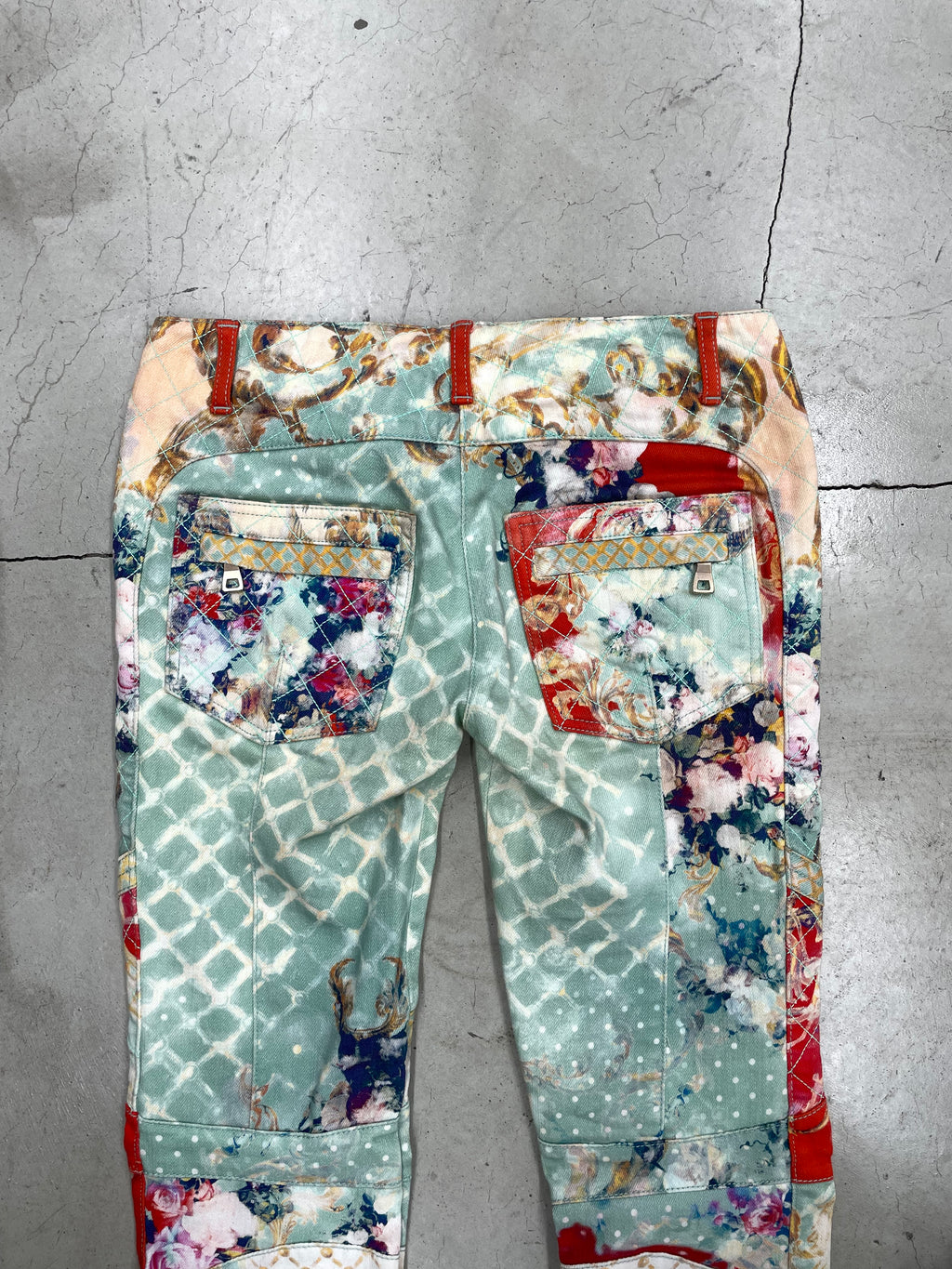 Balmain 2012 Floral Biker Pant (34)
