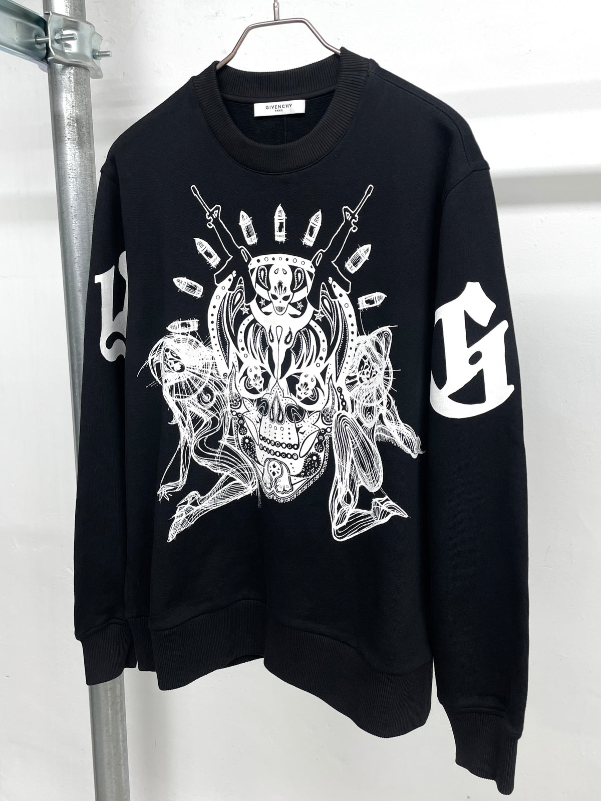Givenchy FW14 Skull&Guns Sweatshirt By Riccardo Tisci