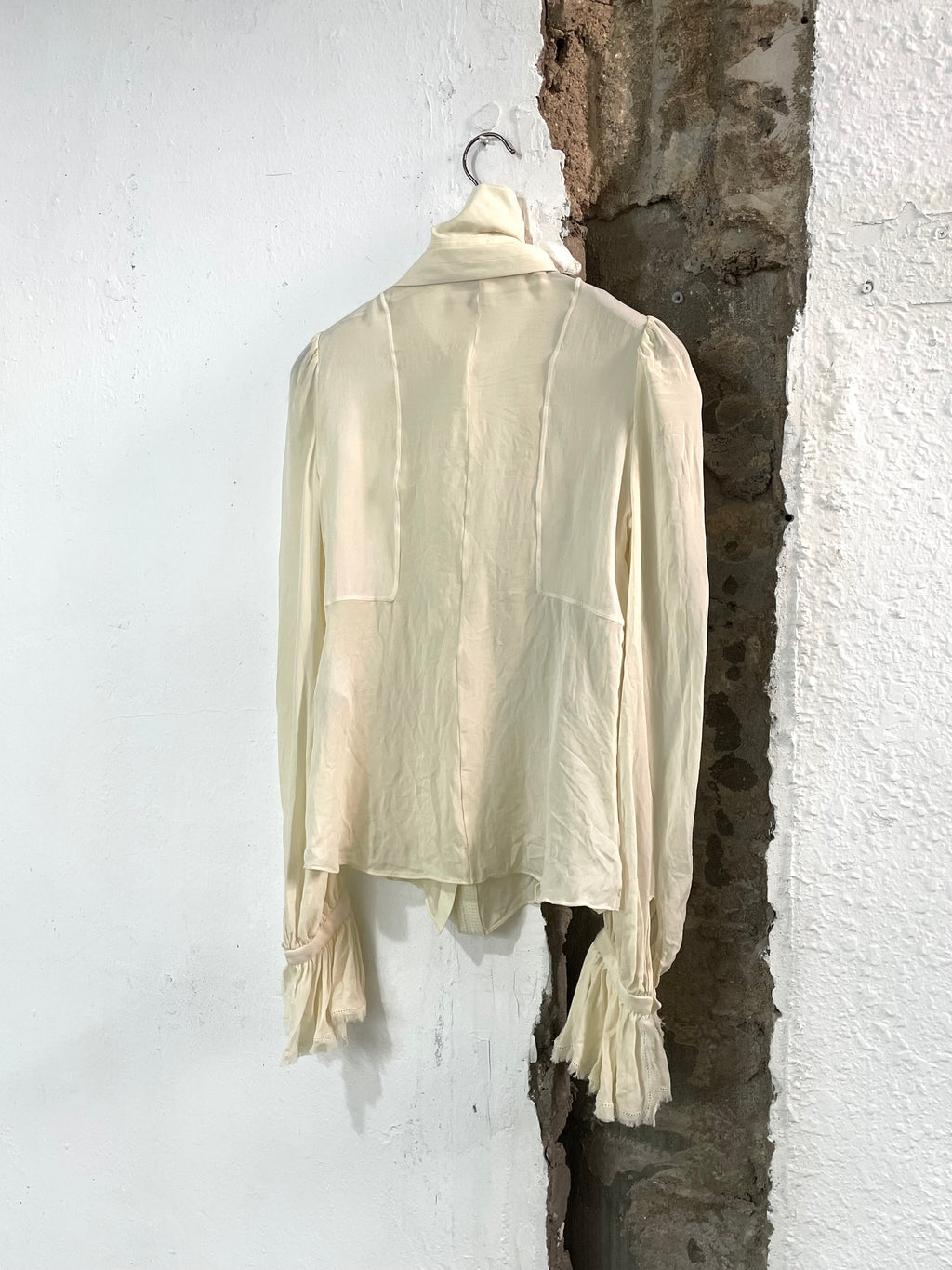 Balenciaga 2008 Ruffle Shirt By Nicolas Ghesquière