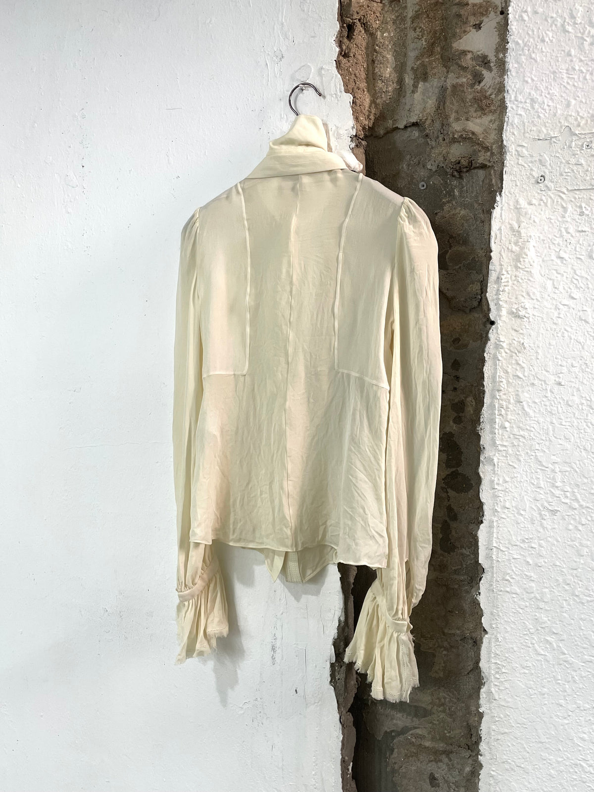 Balenciaga 2008 Ruffle Shirt By Nicolas Ghesquière