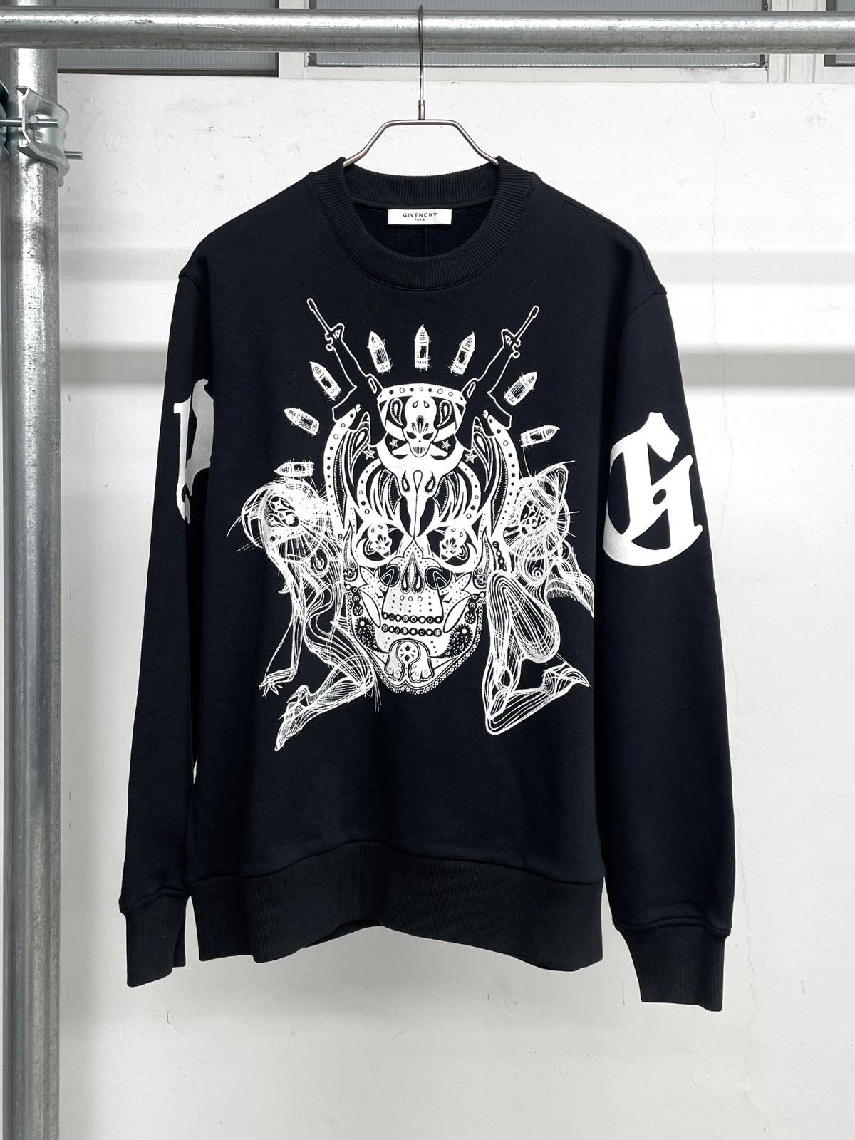 Givenchy FW14 Skull&Guns Sweatshirt By Riccardo Tisci