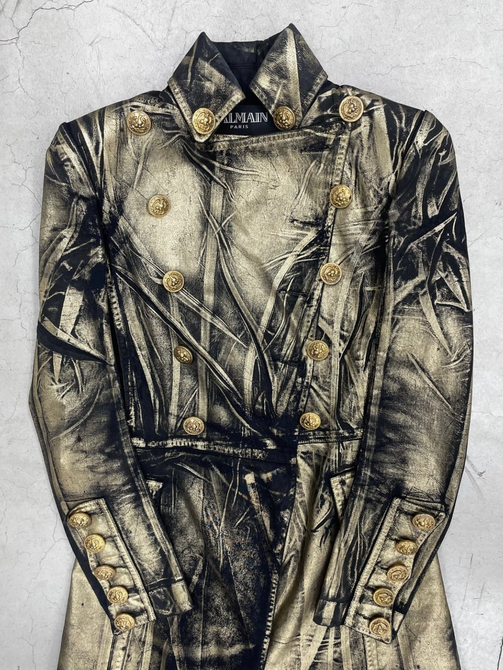 Balmain Black & Gold Napoleon Frock Coat (34)