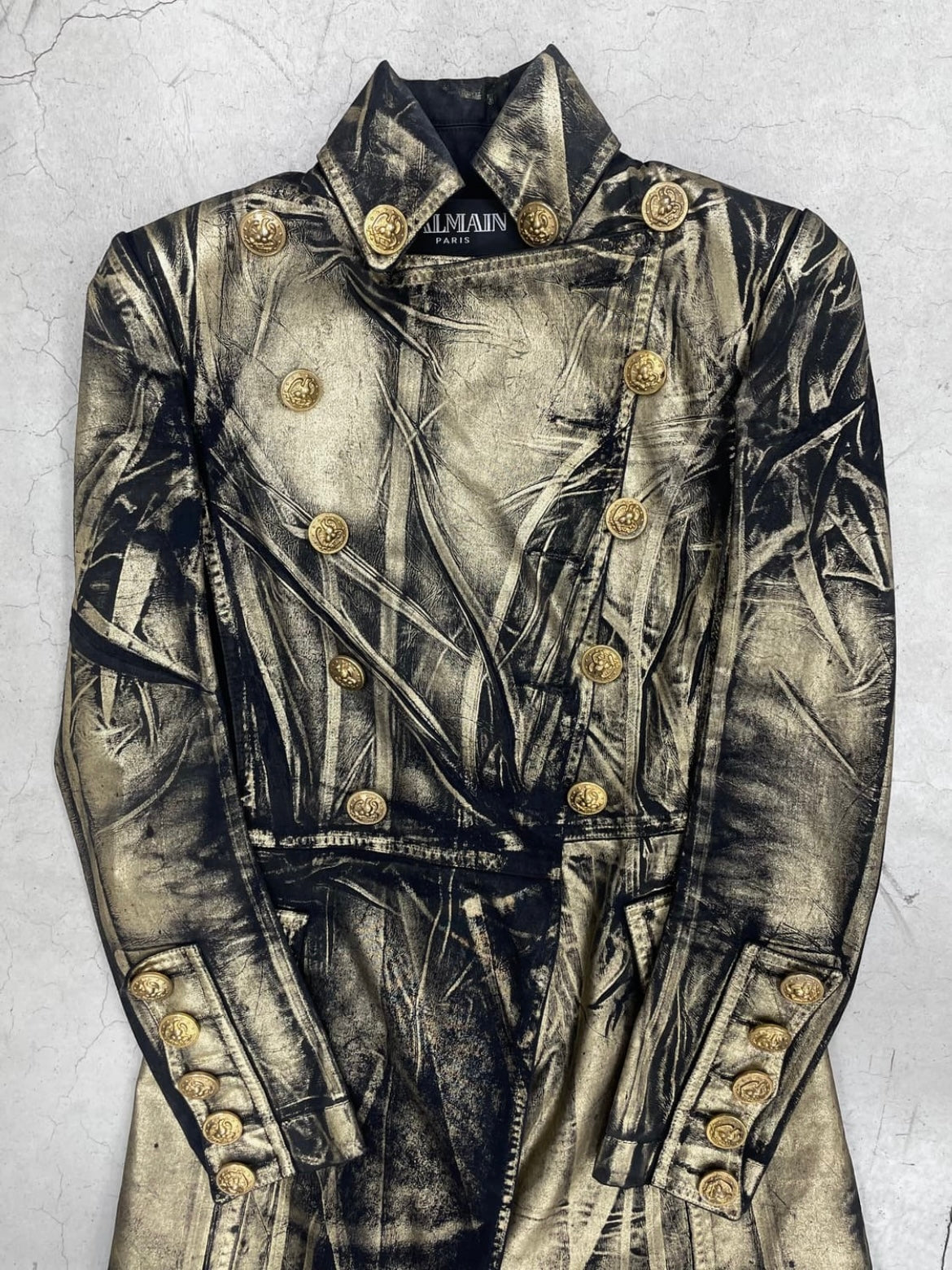 Balmain Black & Gold Napoleon Frock Coat (34)