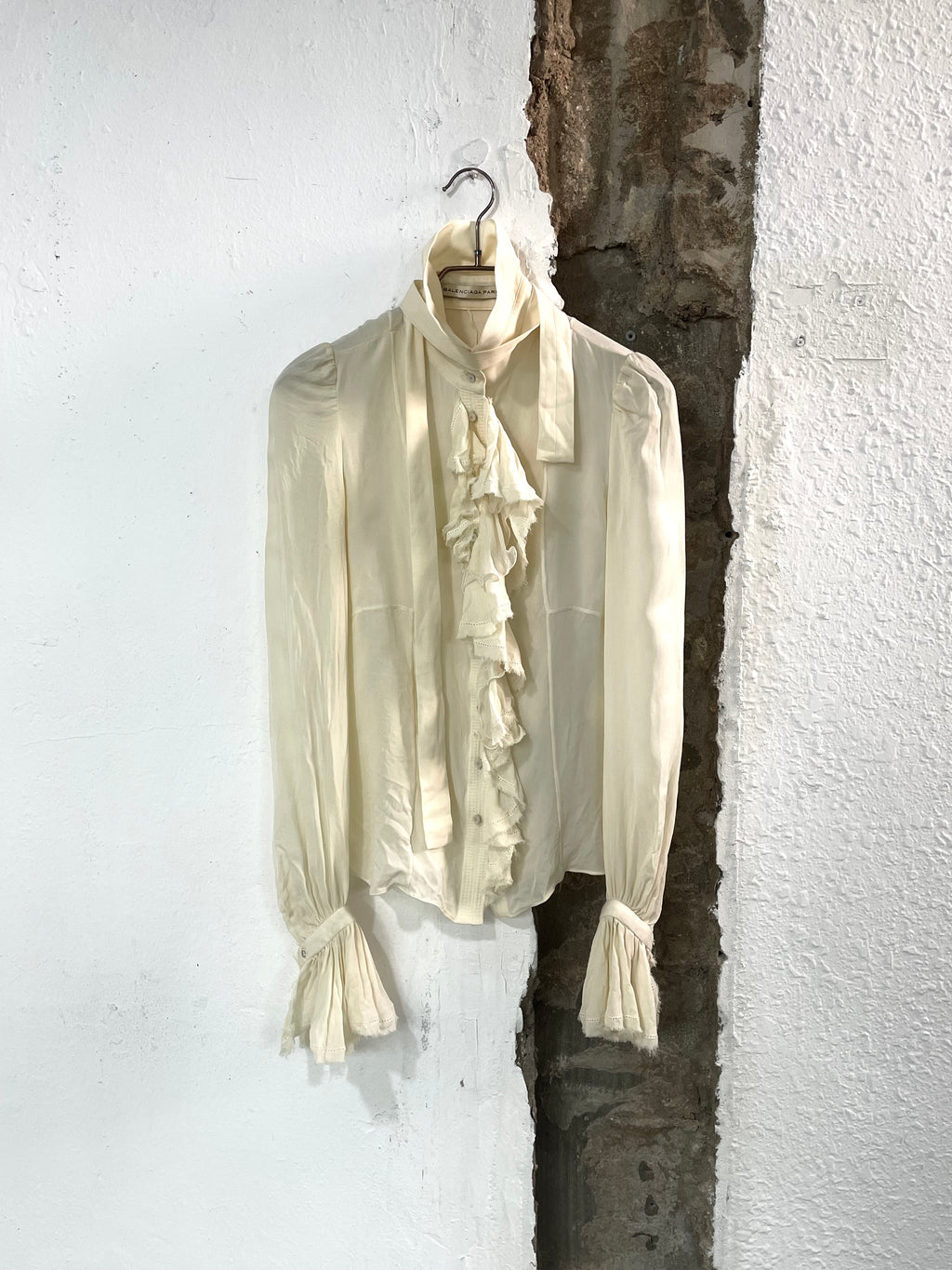 Balenciaga 2008 Ruffle Shirt By Nicolas Ghesquière