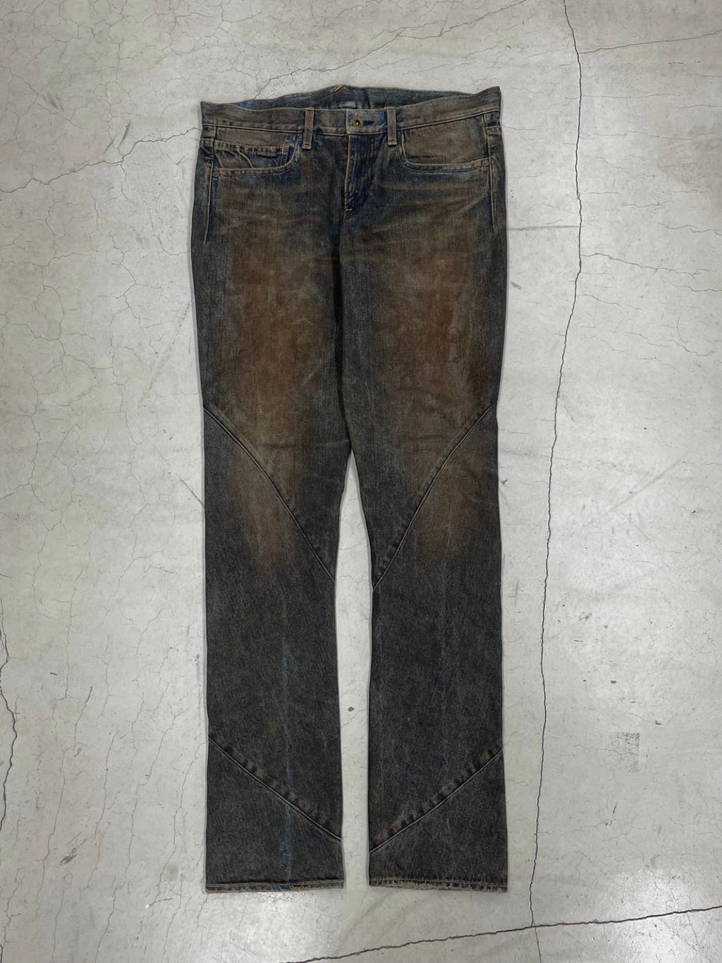 Siva SS07 Spiral Washed Denim Pants