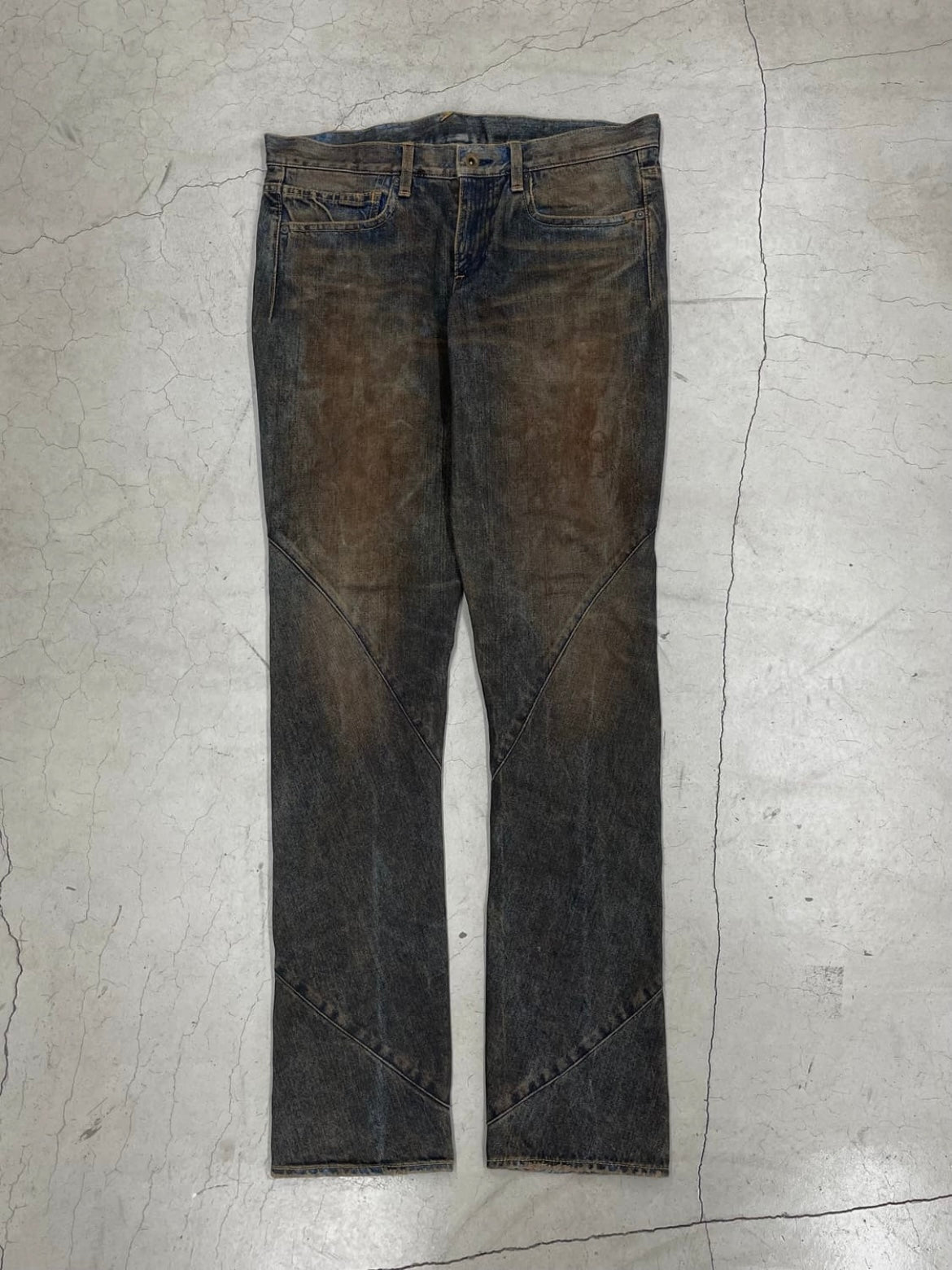 Siva SS07 Spiral Washed Denim Pants