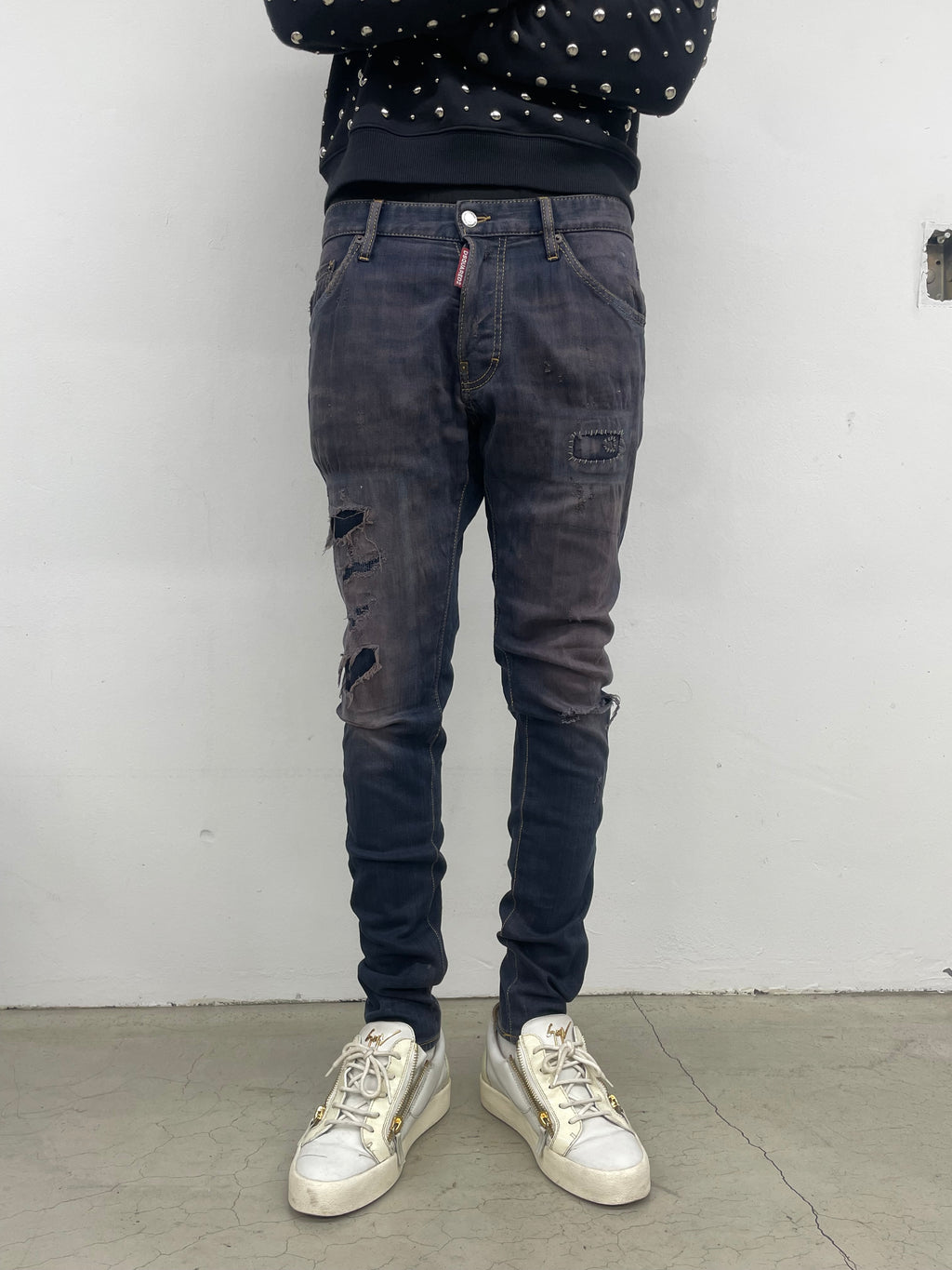 Dsquared2 Purple Washed Pant (46)