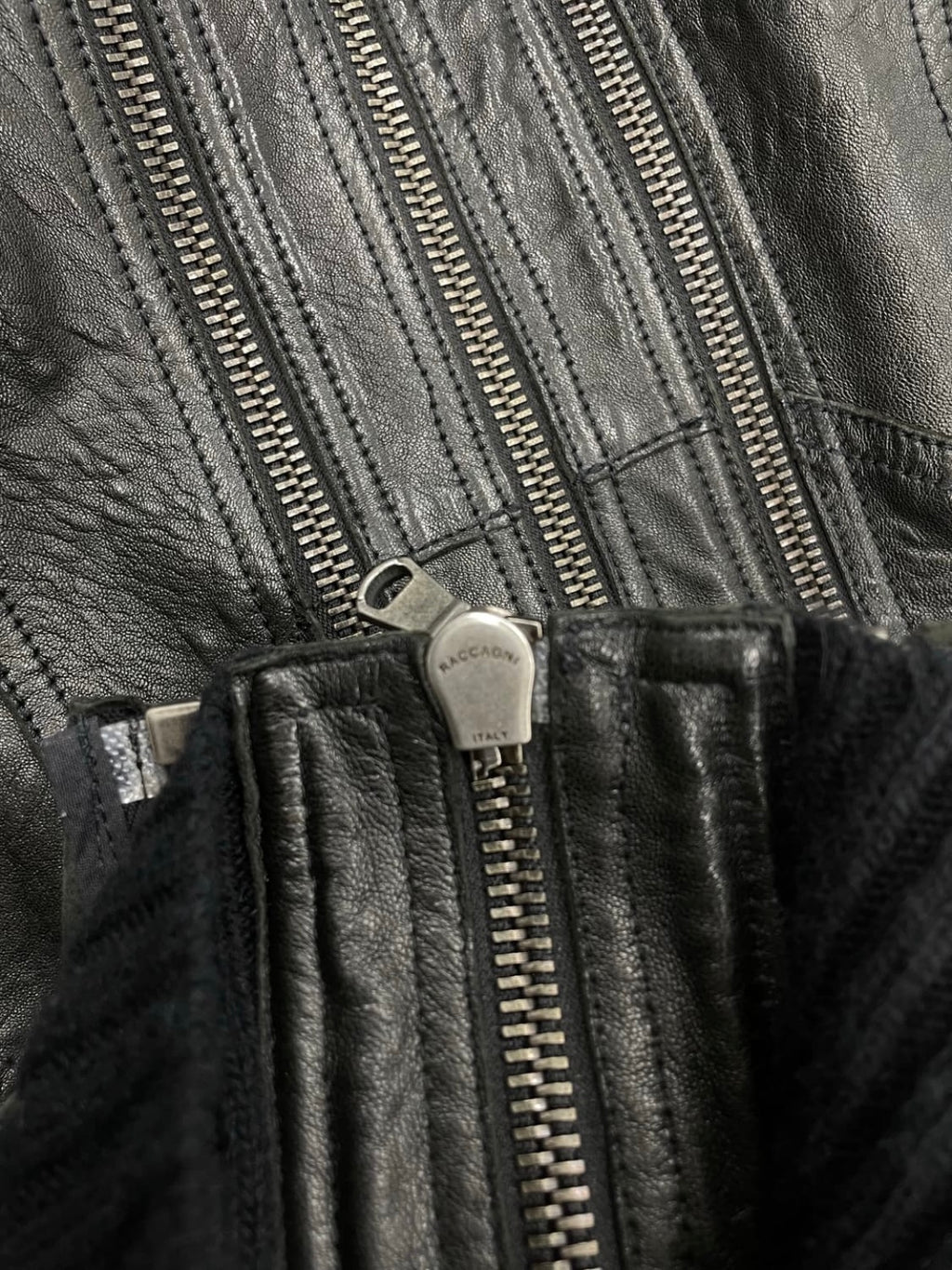 Ilaria Nistri Lamb Leather Coat (38)