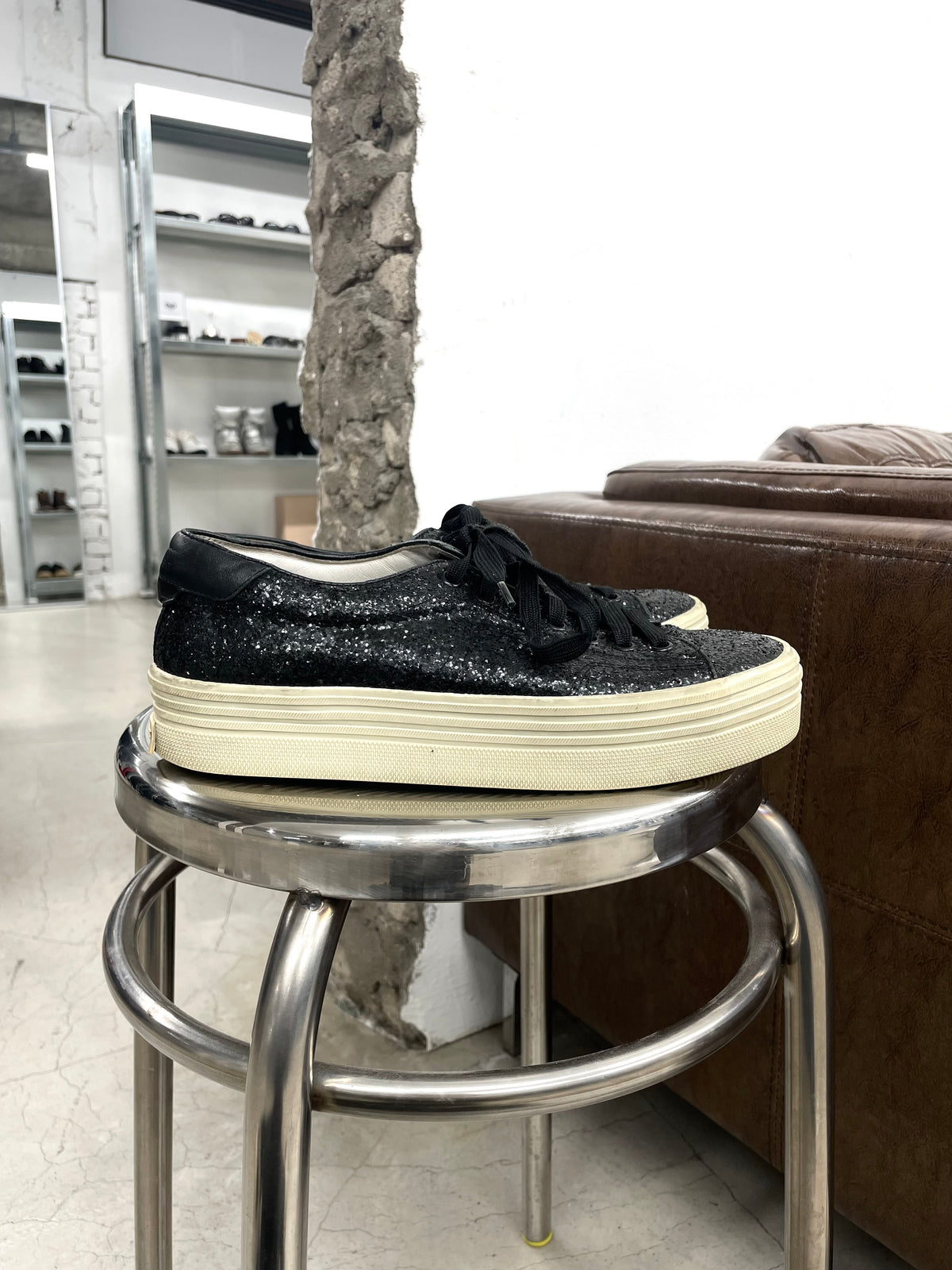 Saint Laurent Galatica Glitter shoes