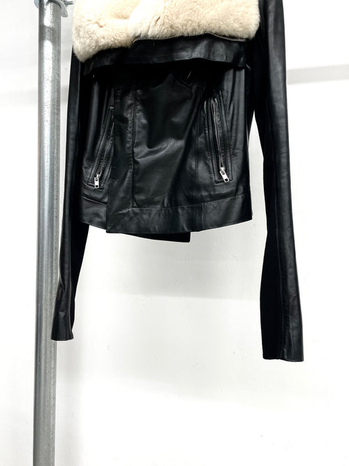 Rick Owens FW14 Fur Leather Jacket