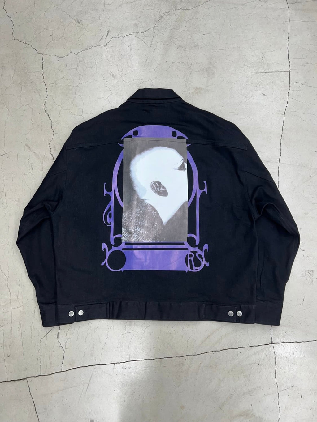 Raf Simons SS19 Bold Head Denim Jacket