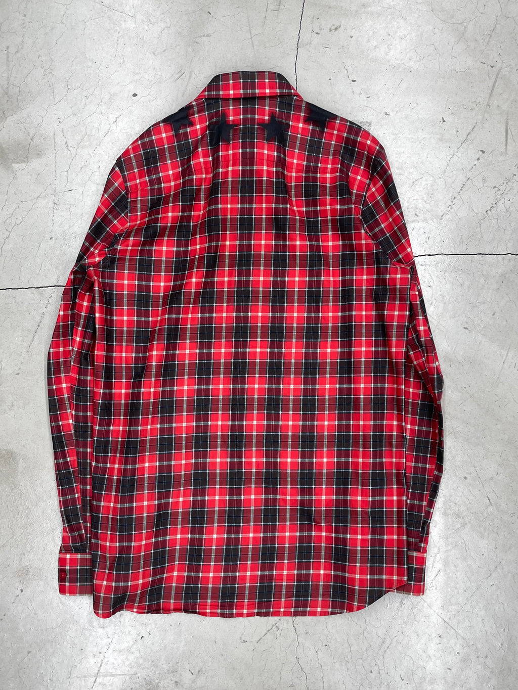 Givenchy Star Red Check shirt (40)