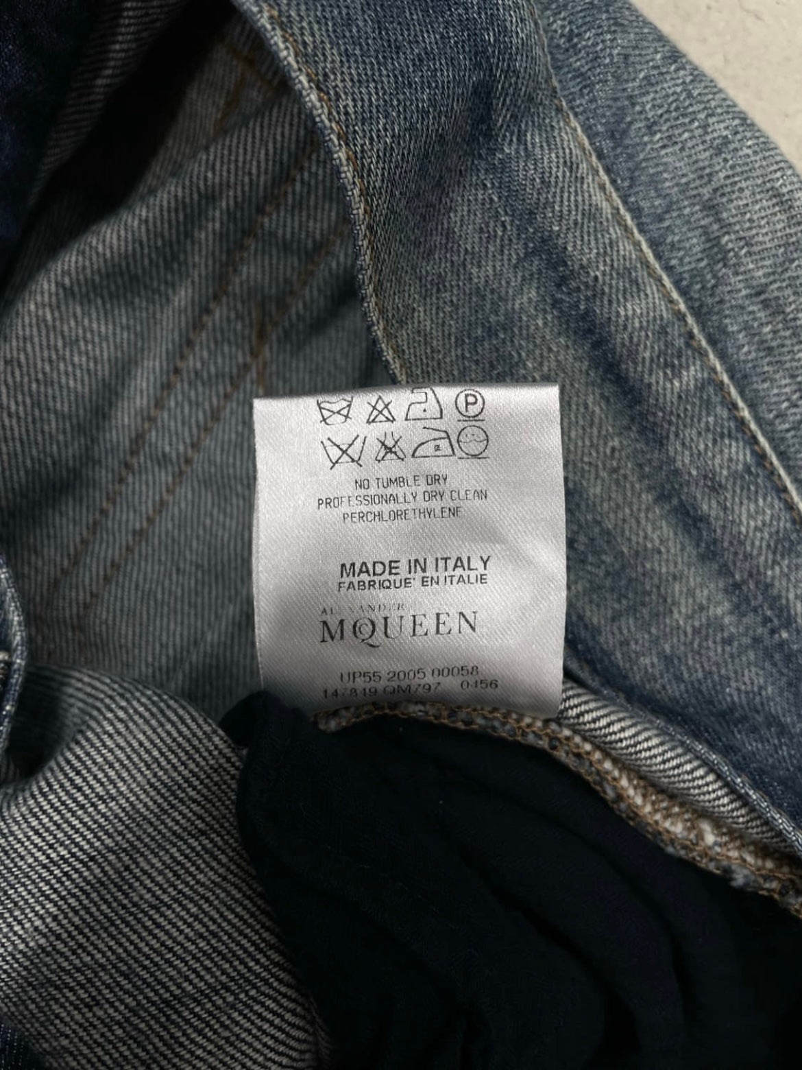 Alexander Mcqueen SS05 laced up flare fit Denim Pant (40)