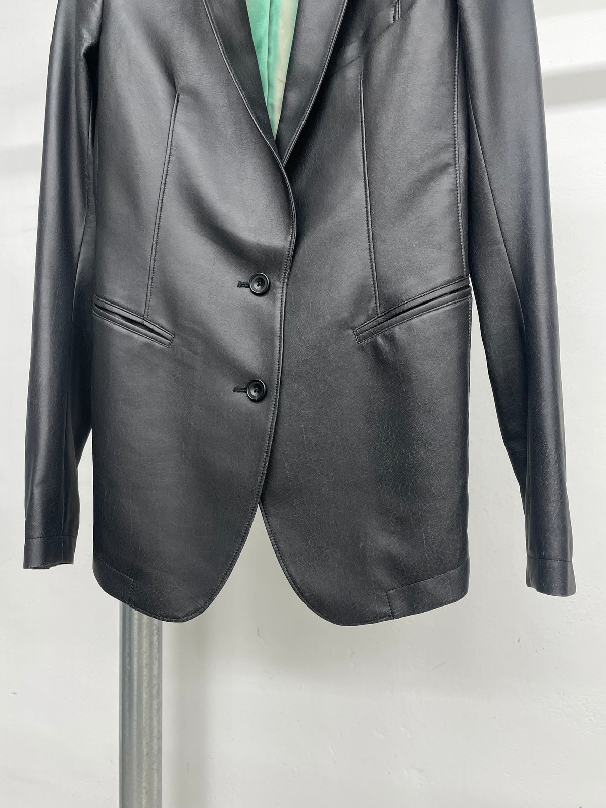 L.G.B. Crack Coated Blazer