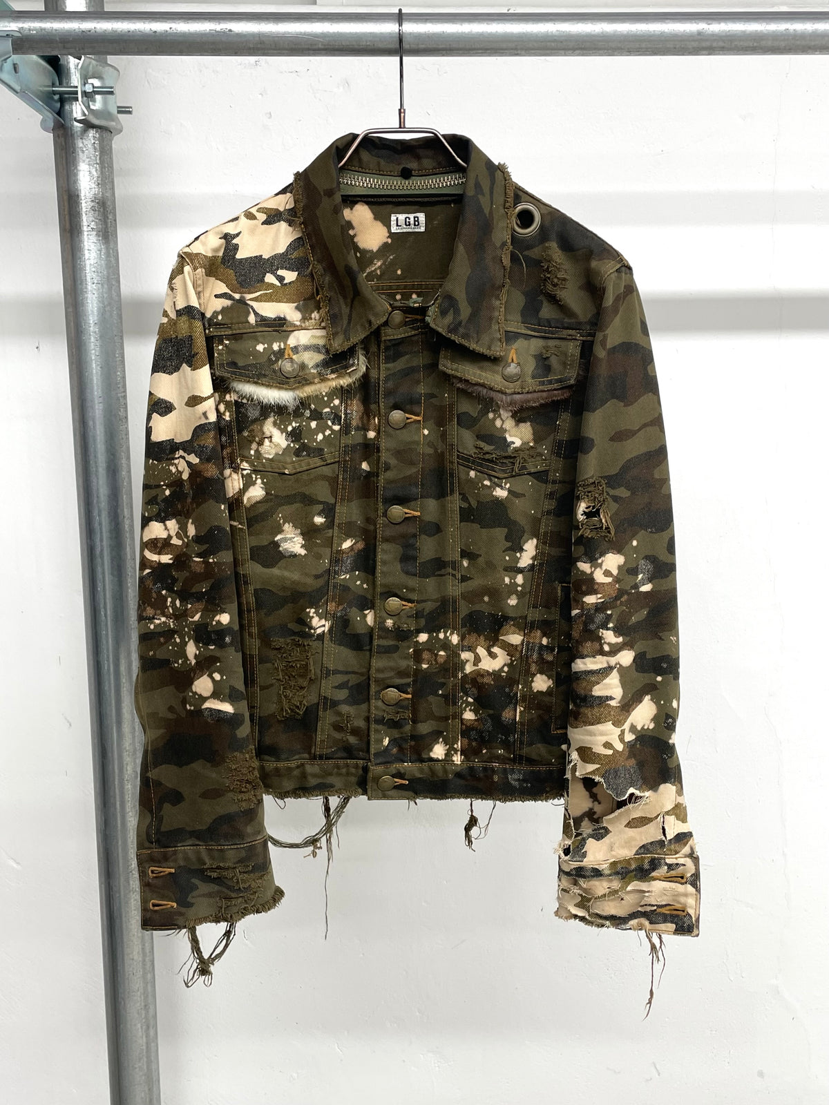 L.G.B. Camo Acid Military Jacket