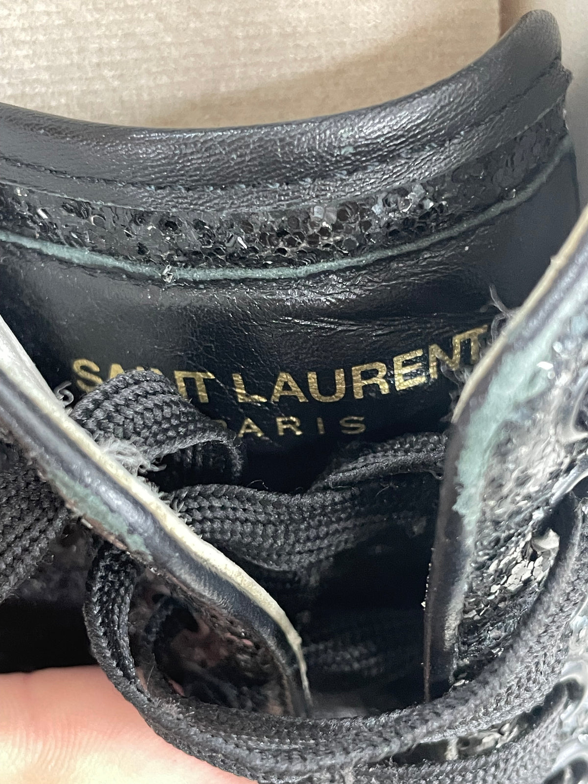 Saint Laurent Galatica Glitter shoes