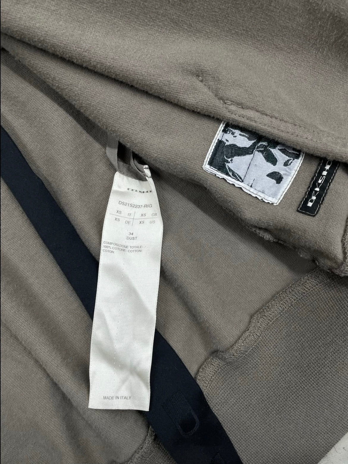 Rick Owens Drkshdw SS21 Hoodie Zip (XS)