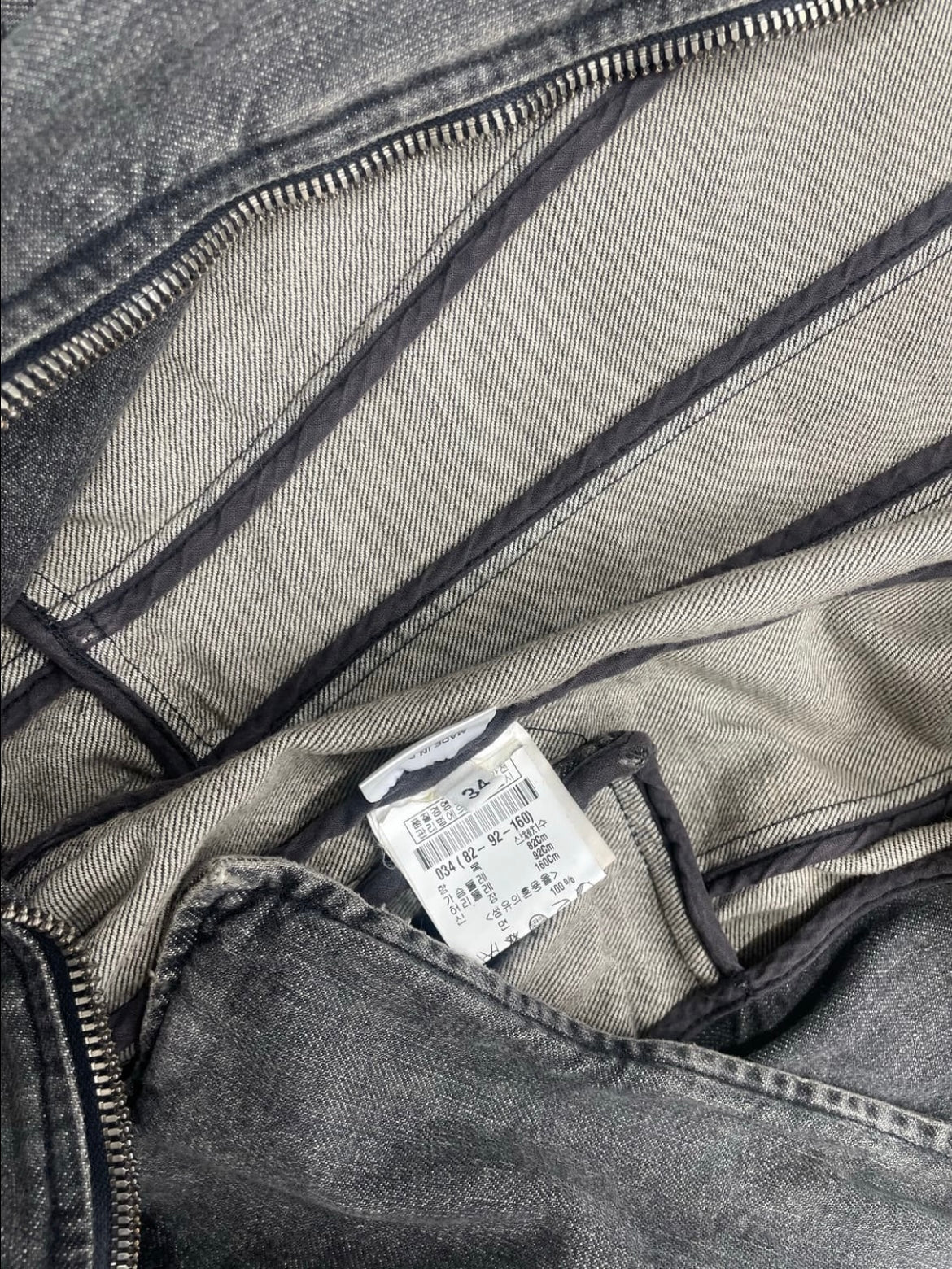 BALMAIN 2010s/s decarnin 
padded shoulder denim biker jacket