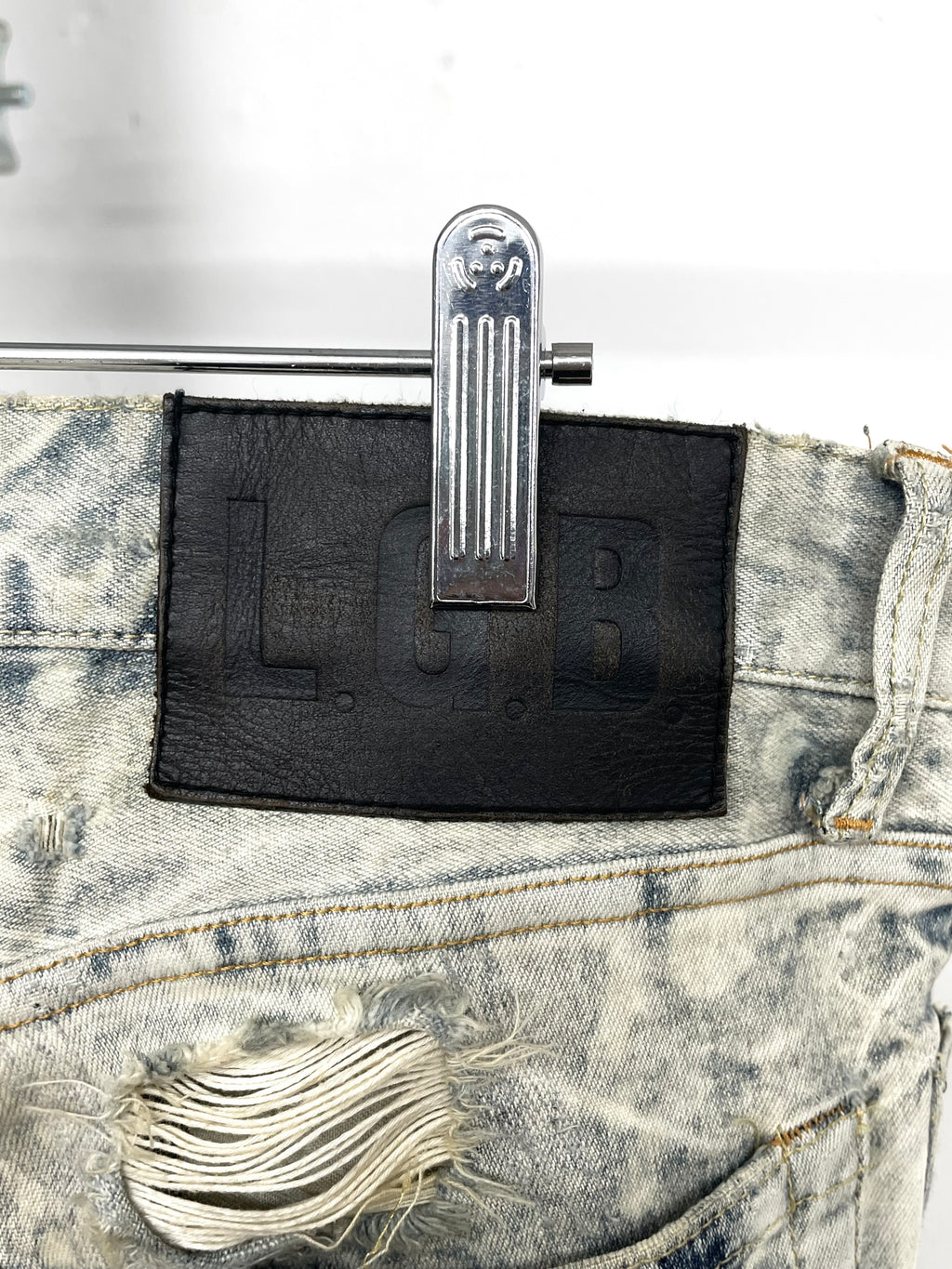 L.G.B. American Flag Washed Wolf Cut pant