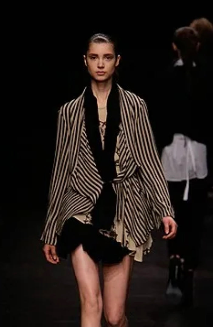 Ann Demeulemeester SS09 Stripe Jacket