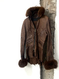 Michel Berandi FW06 Lamb Leather Fox Fur Jacket