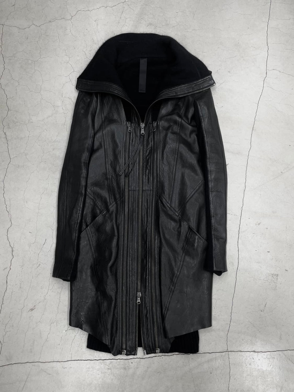 Ilaria Nistri Lamb Leather Coat (38)
