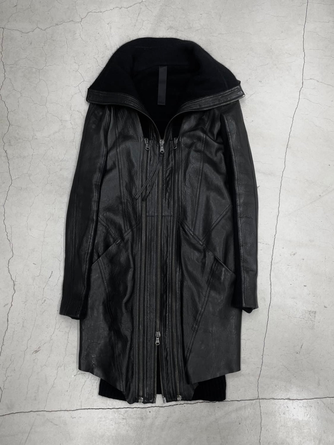 Ilaria Nistri Lamb Leather Coat (38)