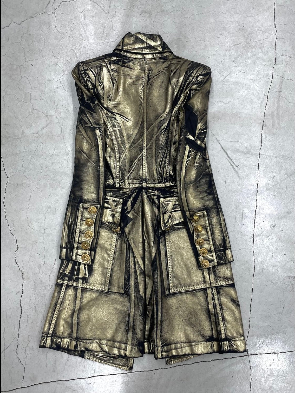 Balmain Black & Gold Napoleon Frock Coat (34)
