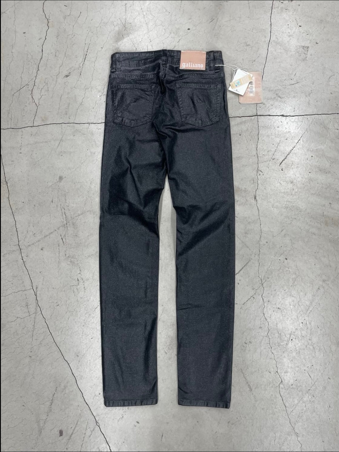 John Galliano Waxed Glitter Pant (25)