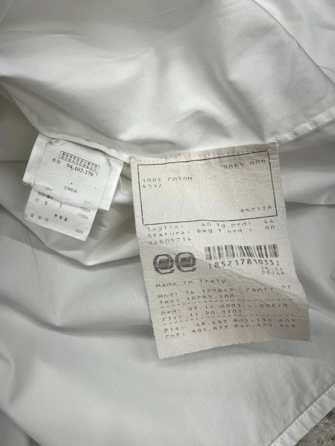 Givenchy White tie ruffle shirt (40)