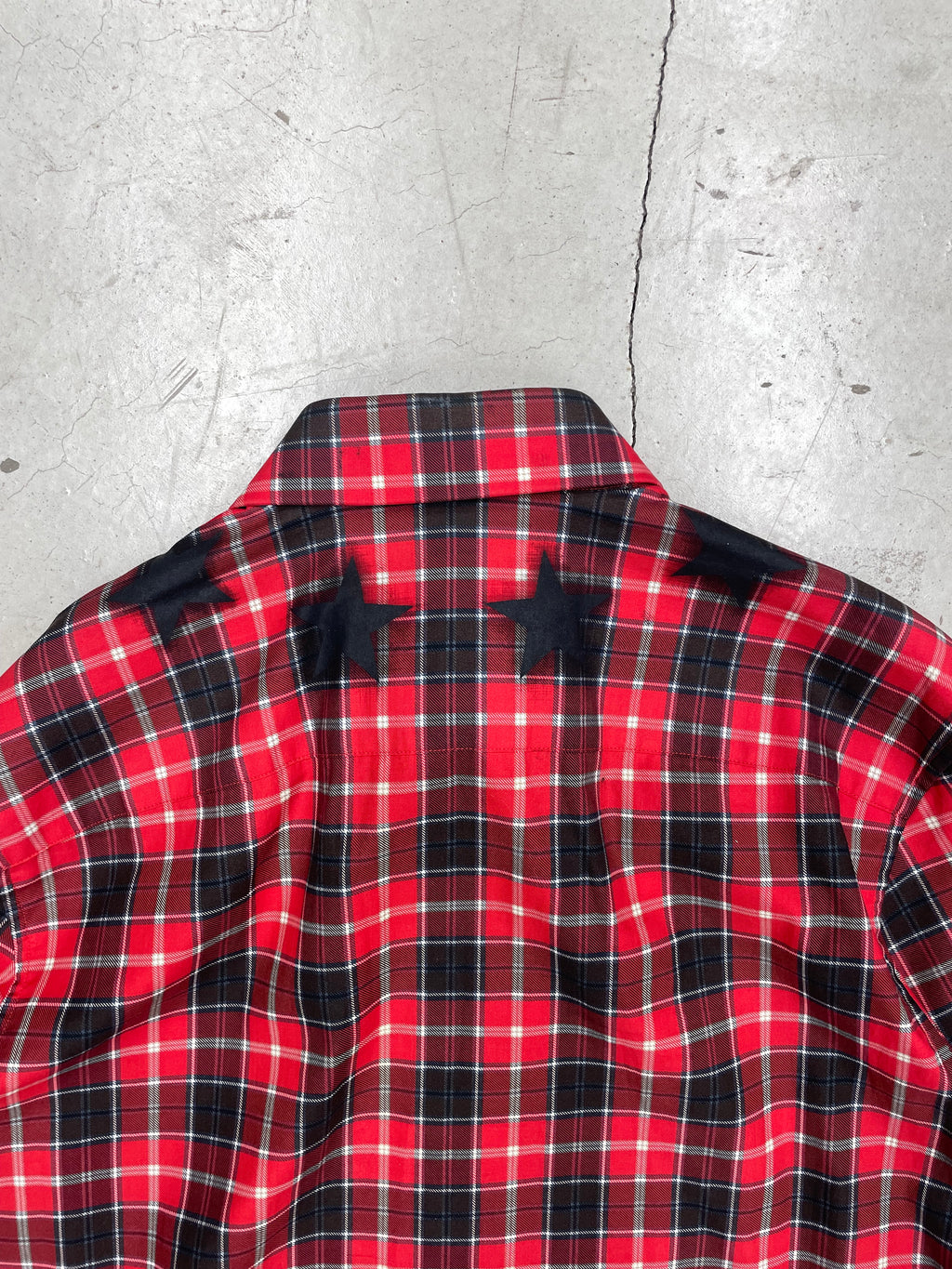 Givenchy Star Red Check shirt (40)