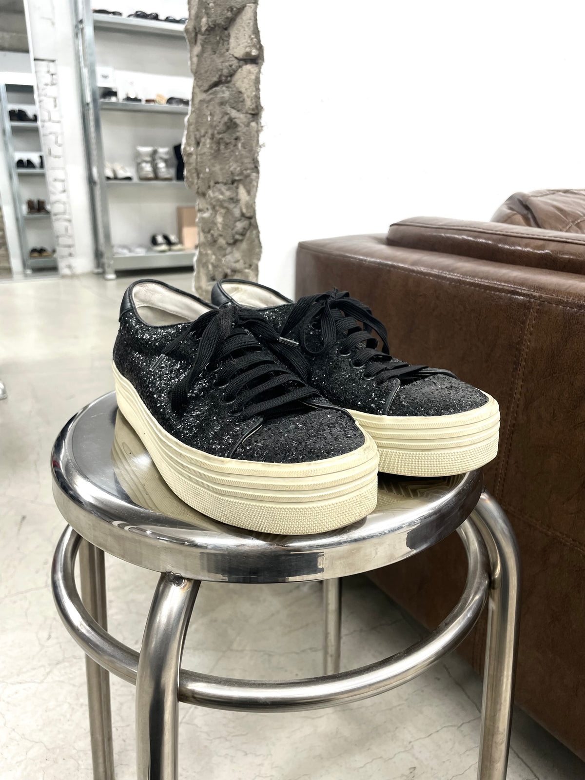 Saint Laurent Galatica Glitter shoes