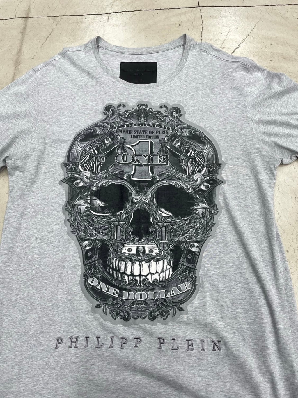 Philipp Plein SS15 one dollar skull T-shirt (3XL)