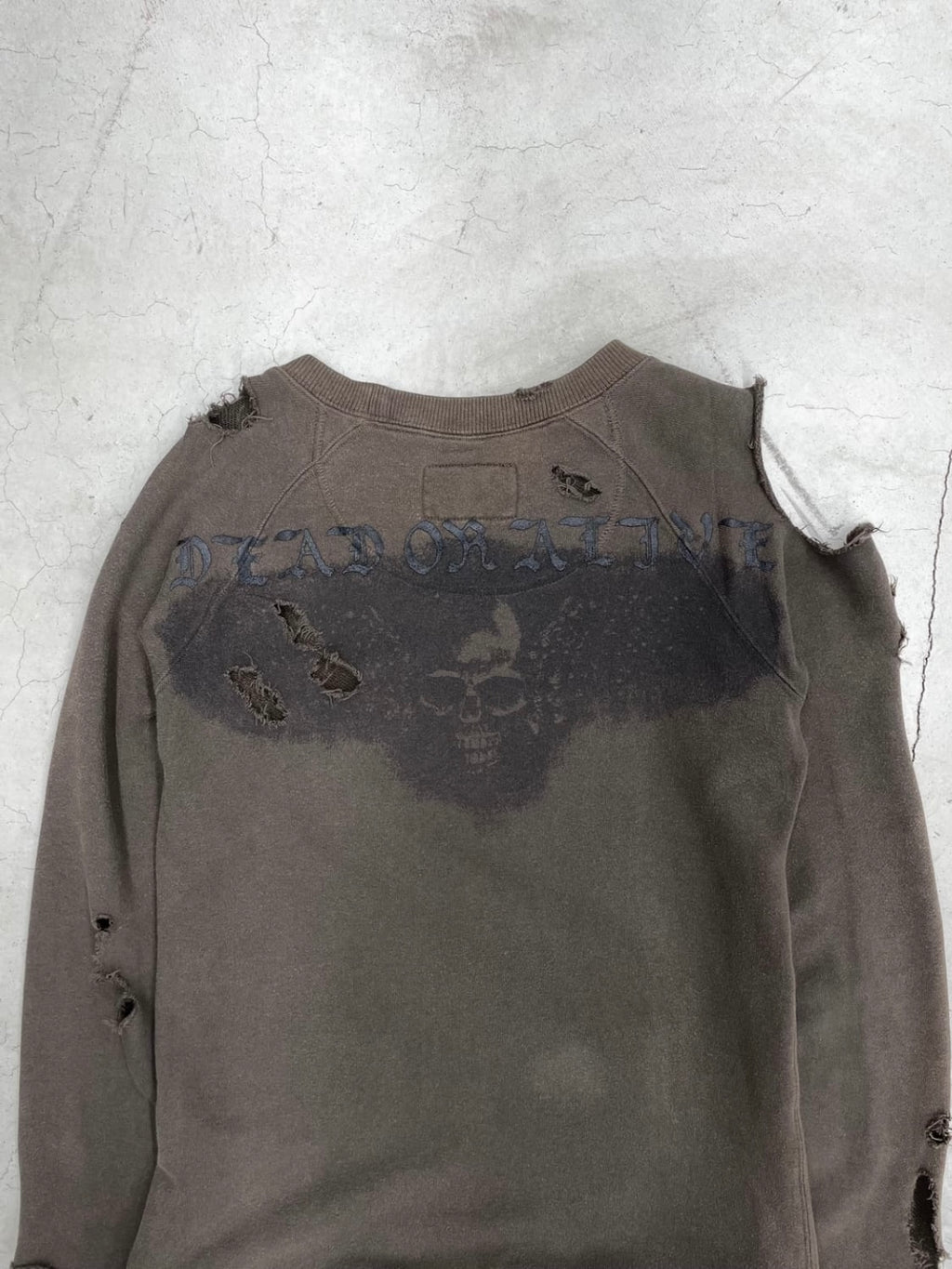 L.G.B. “DEAD OR ALIVE” Distressed Sweatshirt