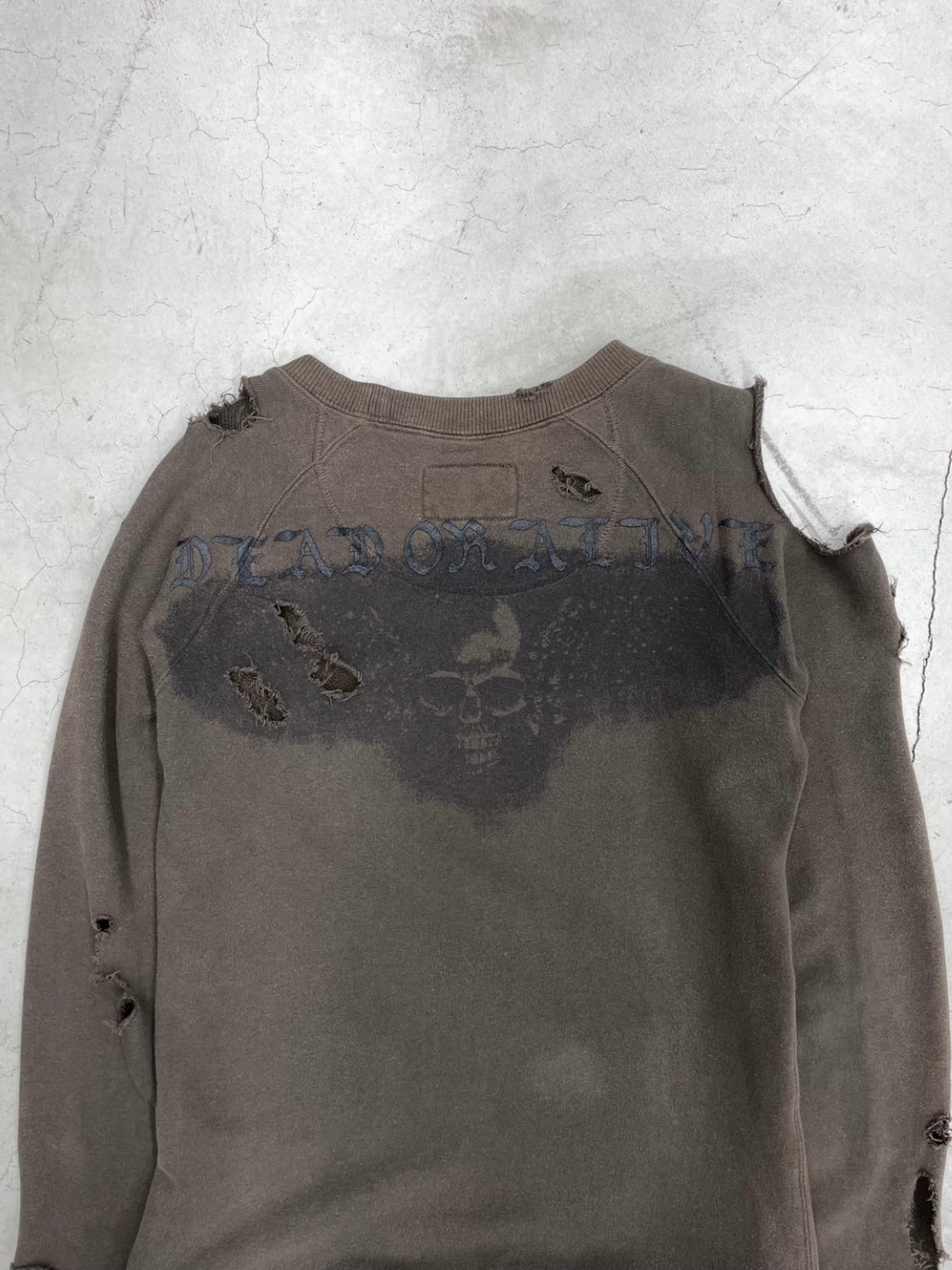 L.G.B. “DEAD OR ALIVE” Distressed Sweatshirt