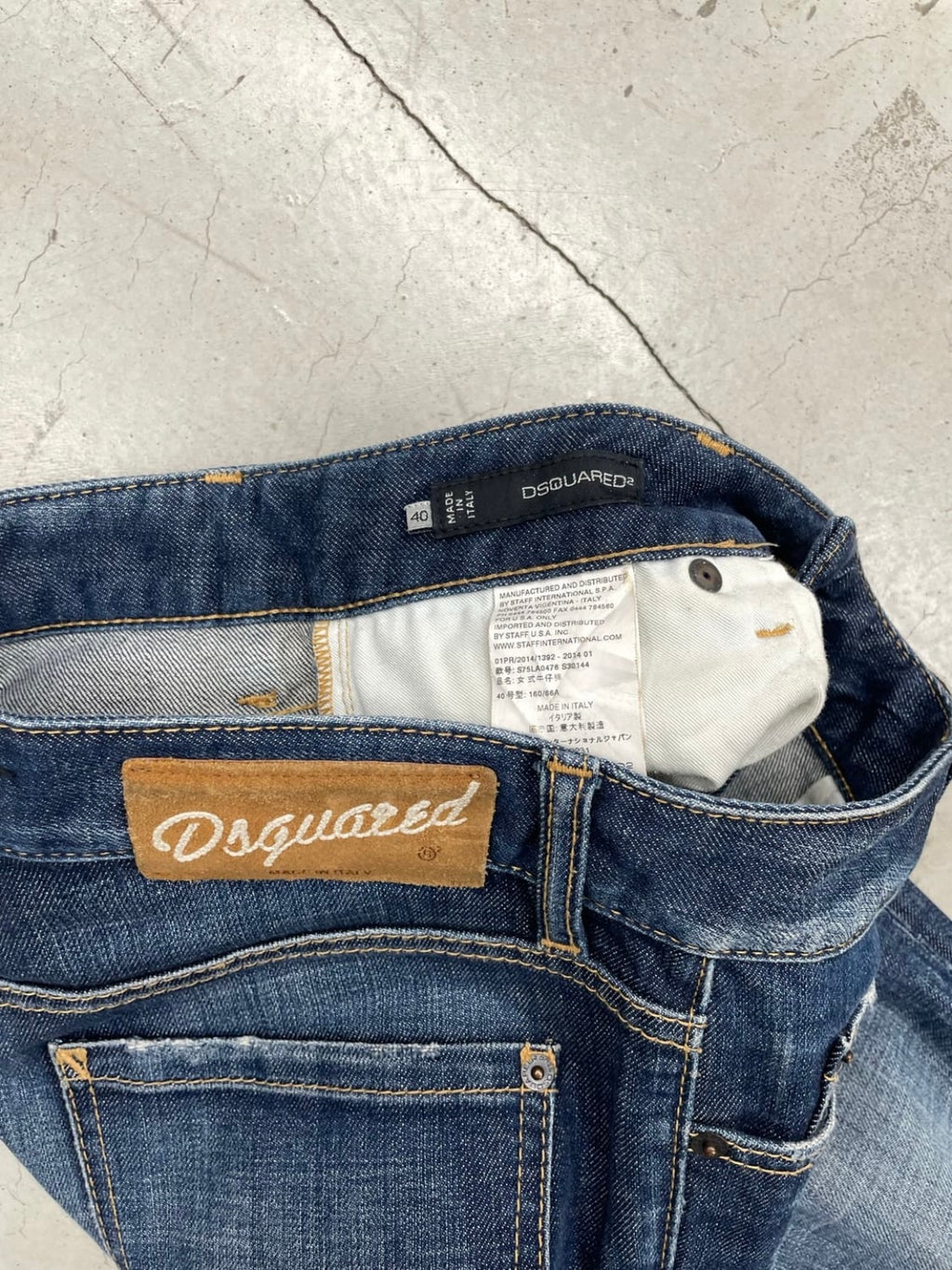 Dsquared2 zipper detail pant (40)