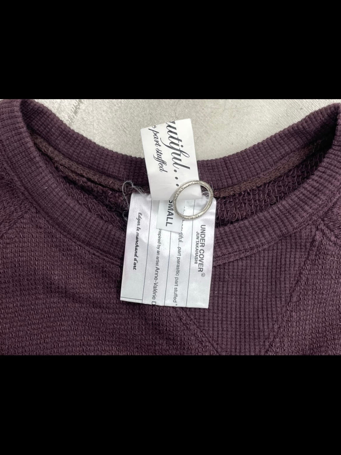 UNDERCOVER AW04 “But Beautiful” Waffle Sweatshirt (s)