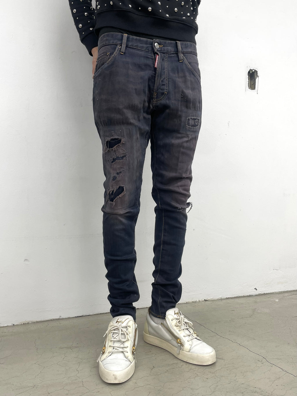 Dsquared2 Purple Washed Pant (46)