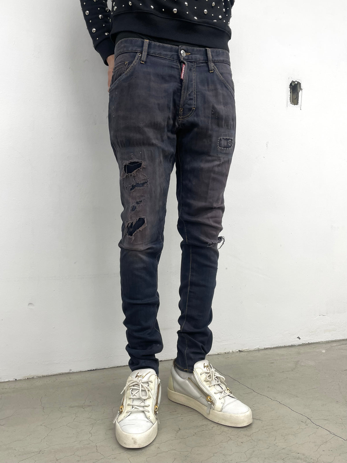 Dsquared2 Purple Washed Pant (46)