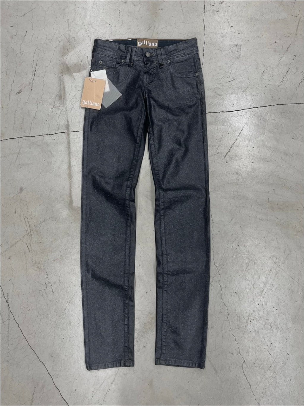 John Galliano Waxed Glitter Pant (25)