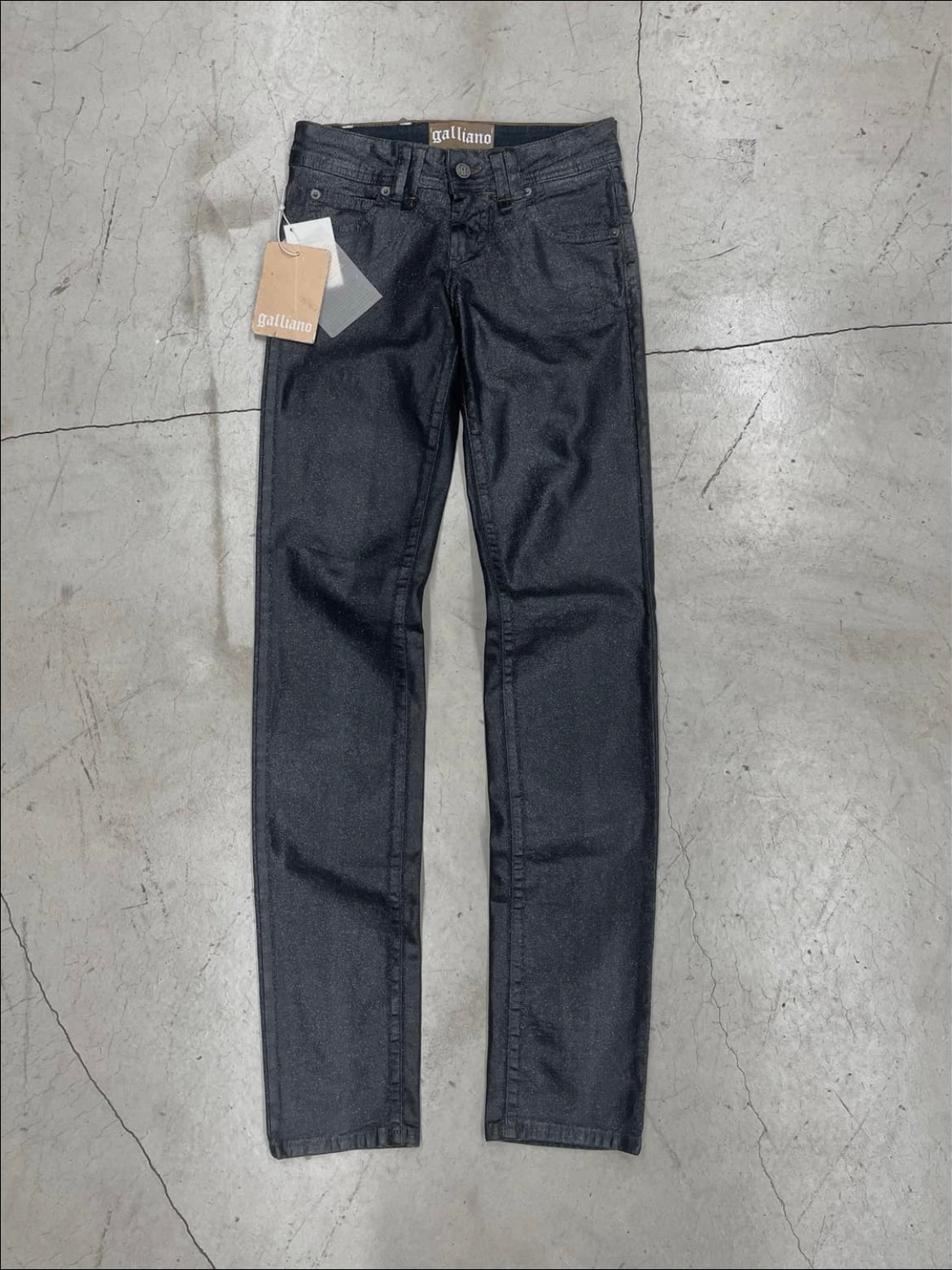 John Galliano Waxed Glitter Pant (25)