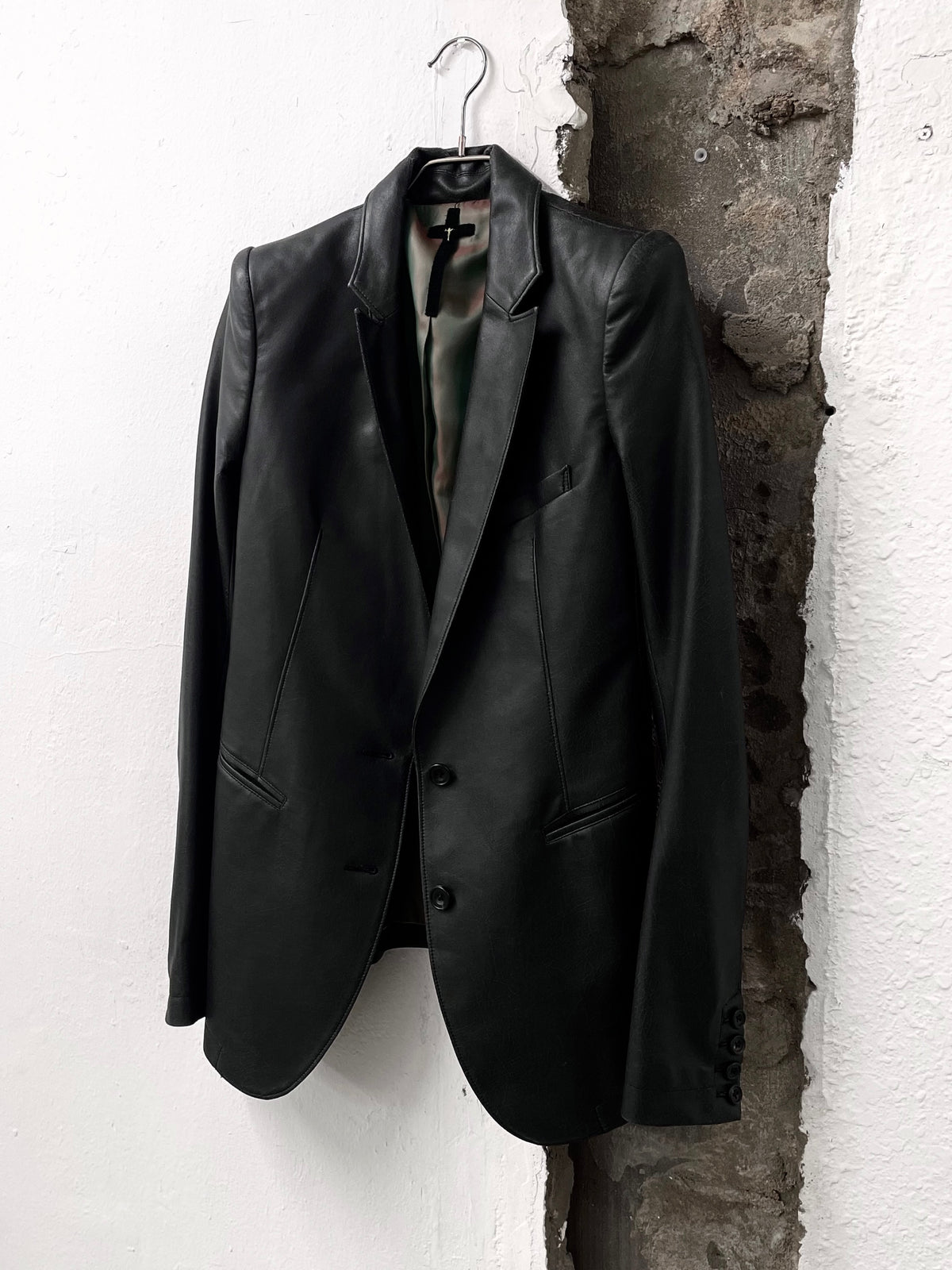 L.G.B. Crack Coated Blazer